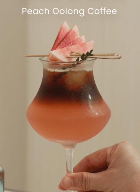 Peach Oolong Espresso: A Bright, Fruity Fusion with Tea-Forward