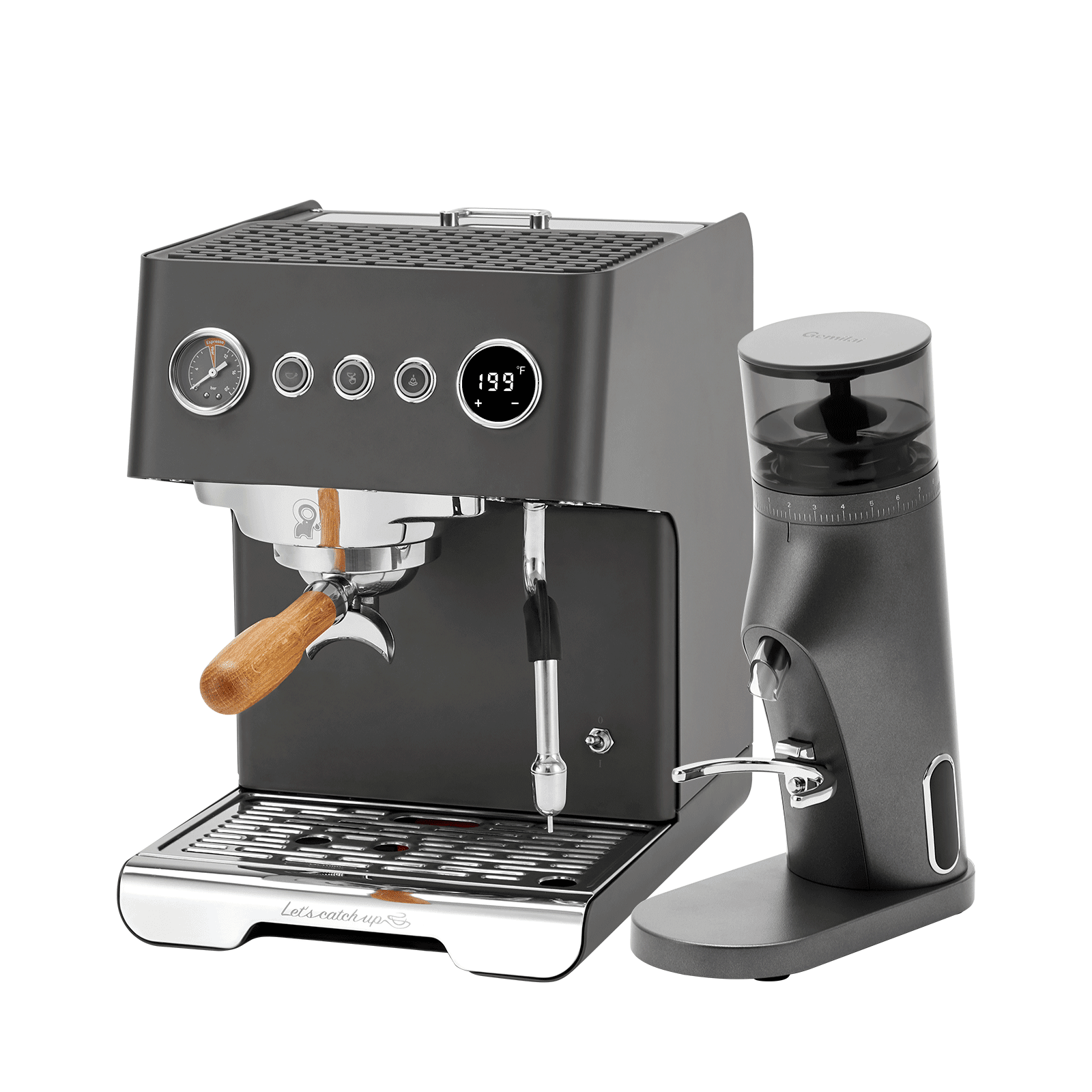 Ele G3028A Espresso Machine with G9010B Coffee Grinder - Gemilai