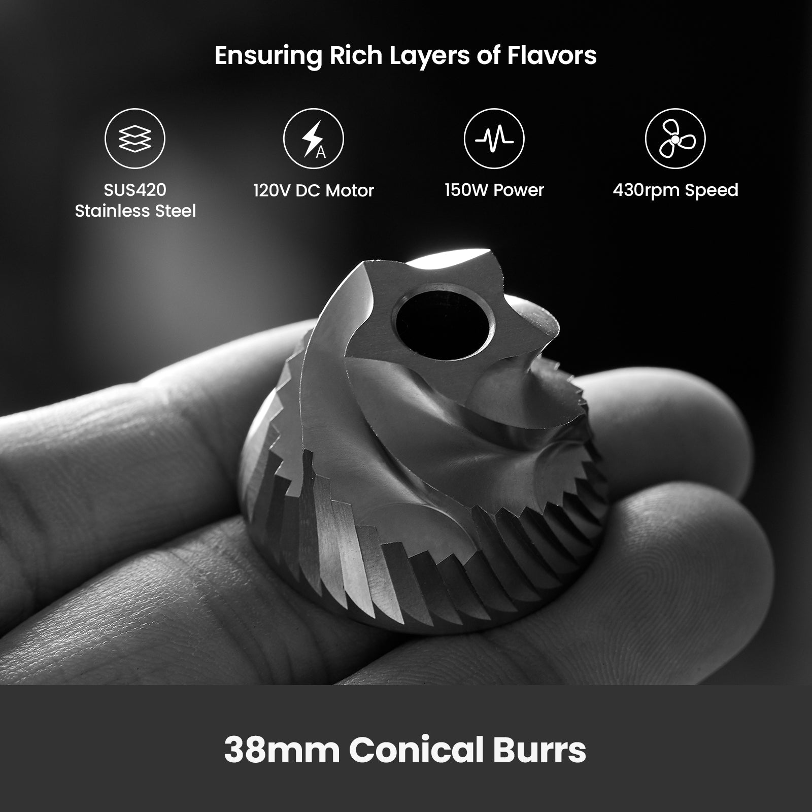 Molight G9010B Coffee Grinder - Gemilai