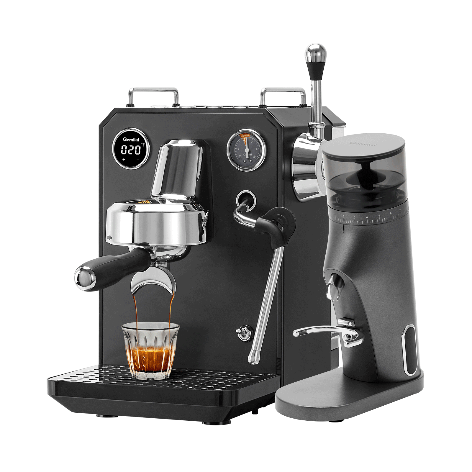 Gemilai Owl G3006 Semi-Automatic 15 Bar Espresso Machine for Home