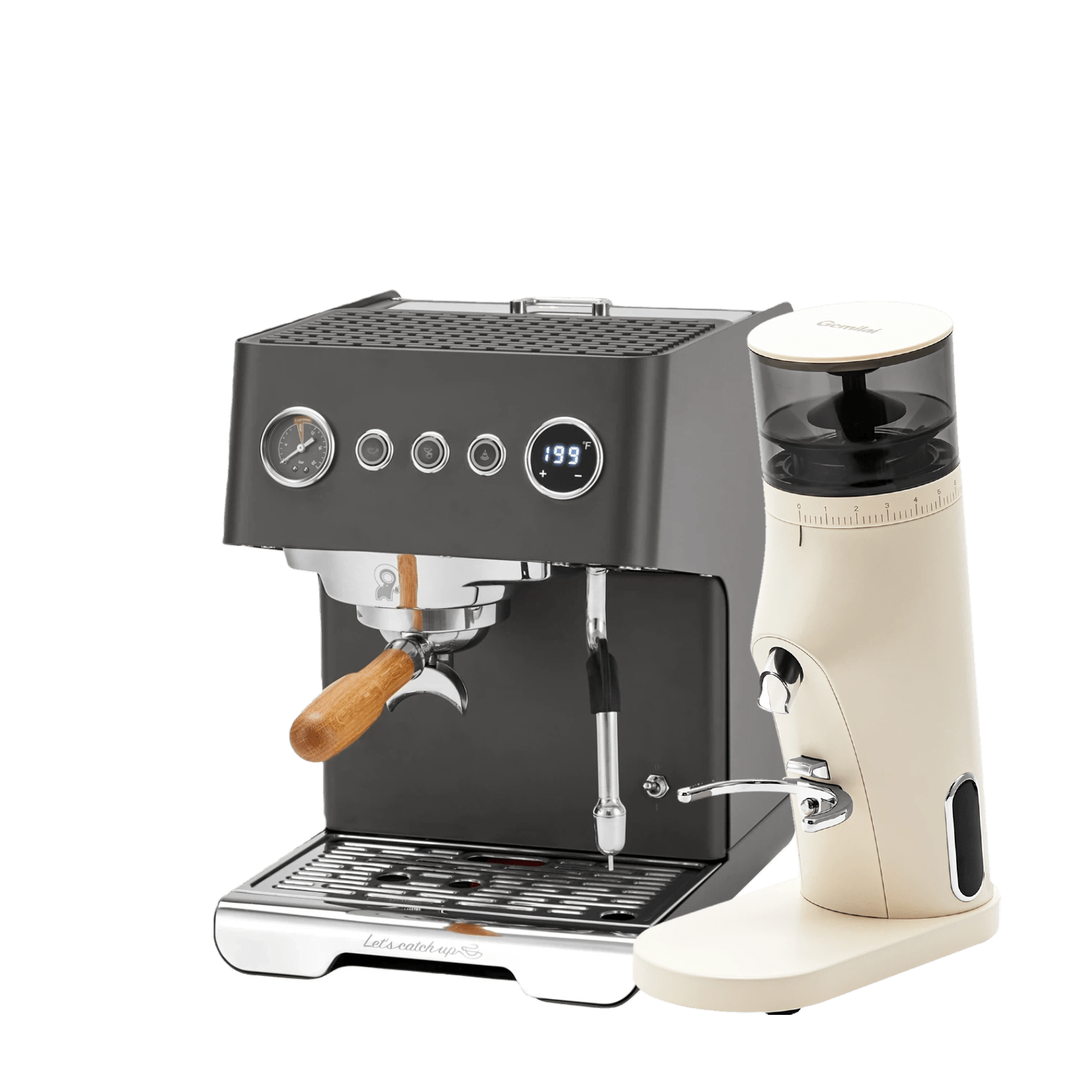 Ele G3028A Espresso Machine with G9010B Coffee Grinder - Gemilai