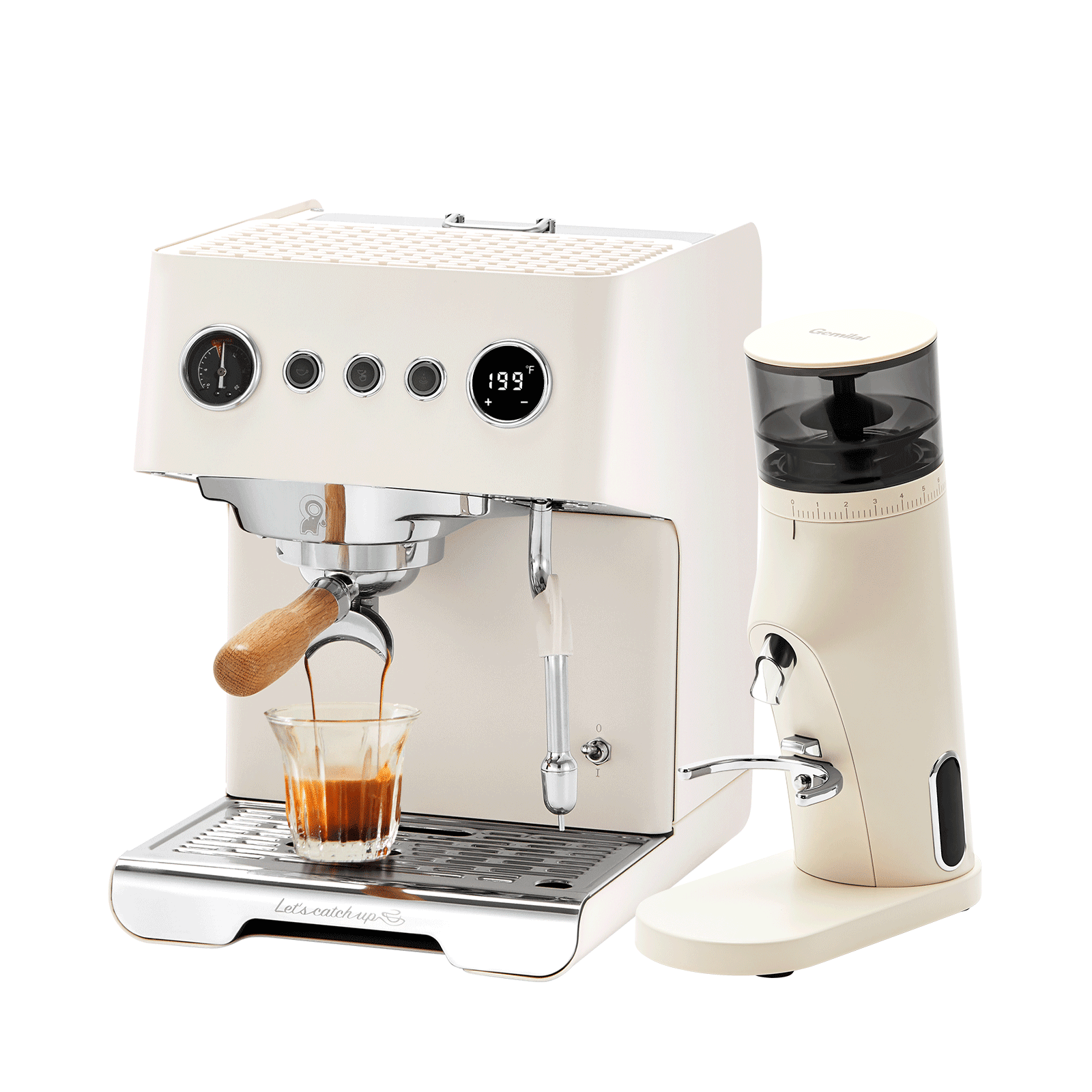 Ele G3028A Espresso Machine with G9010B Coffee Grinder - Gemilai