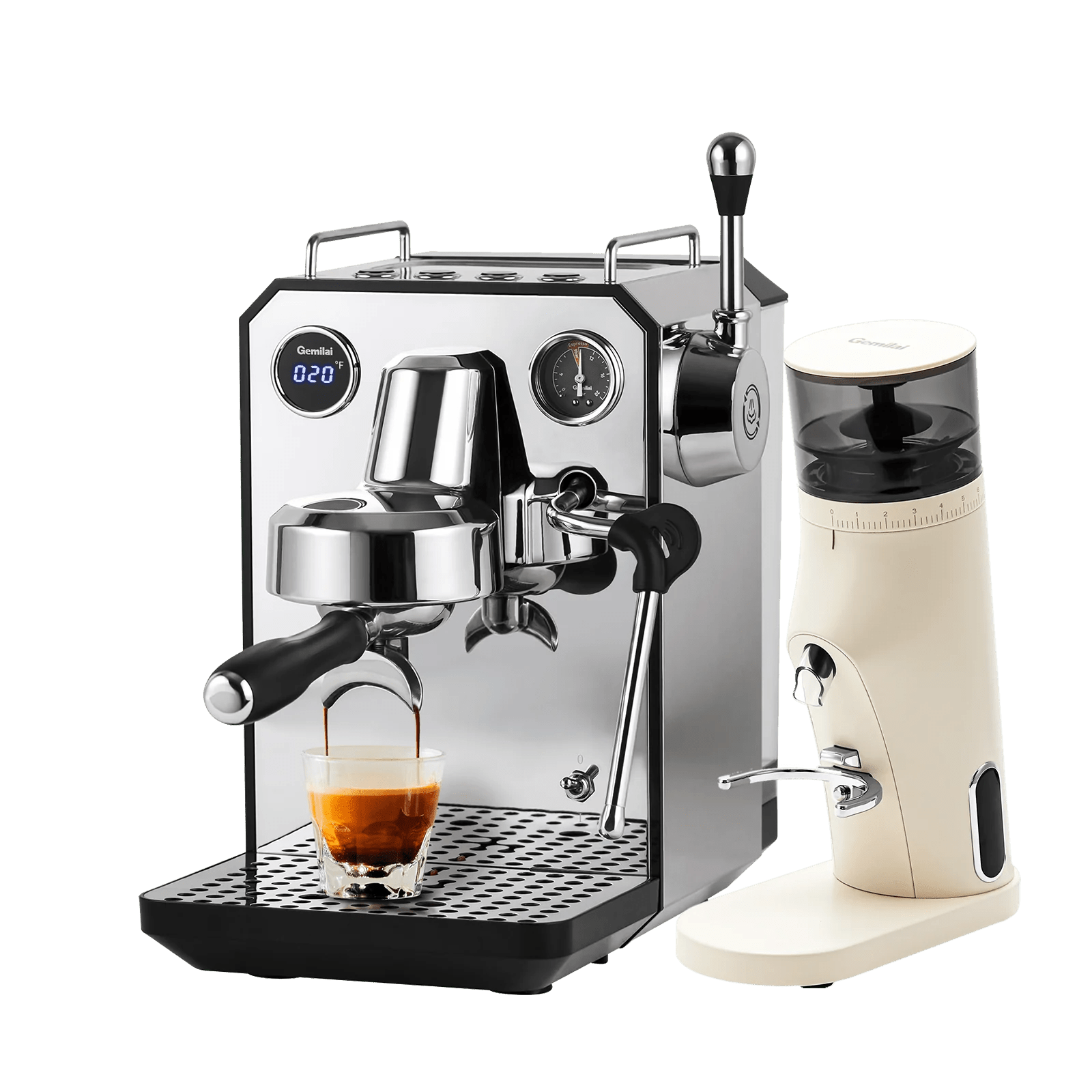 Owl G3006 Espresso Machine with G9010B Coffee Grinder - Gemilai