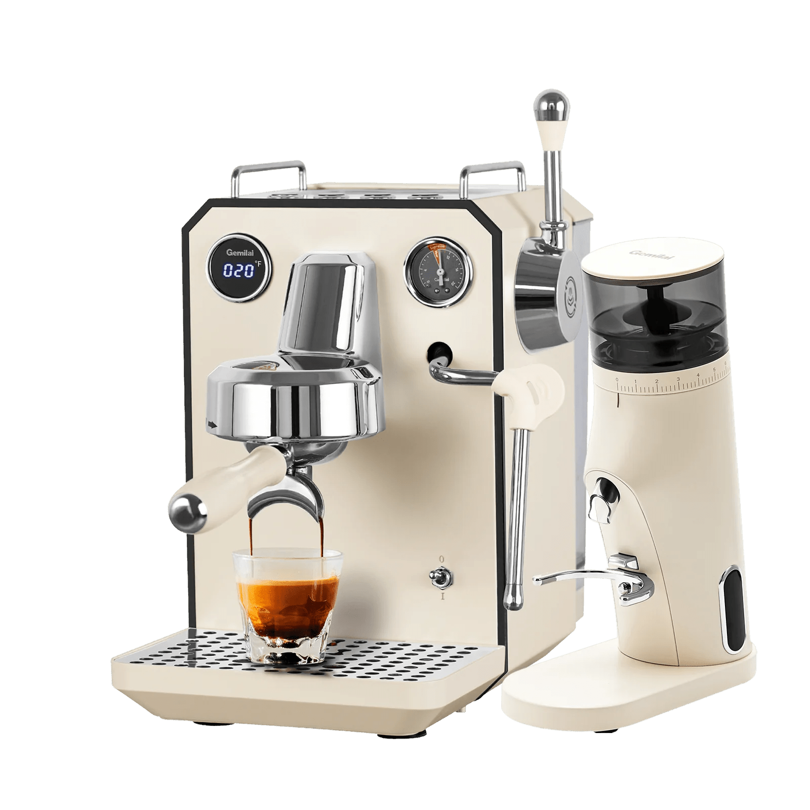 Owl G3006 Espresso Machine with G9010B Coffee Grinder - Gemilai