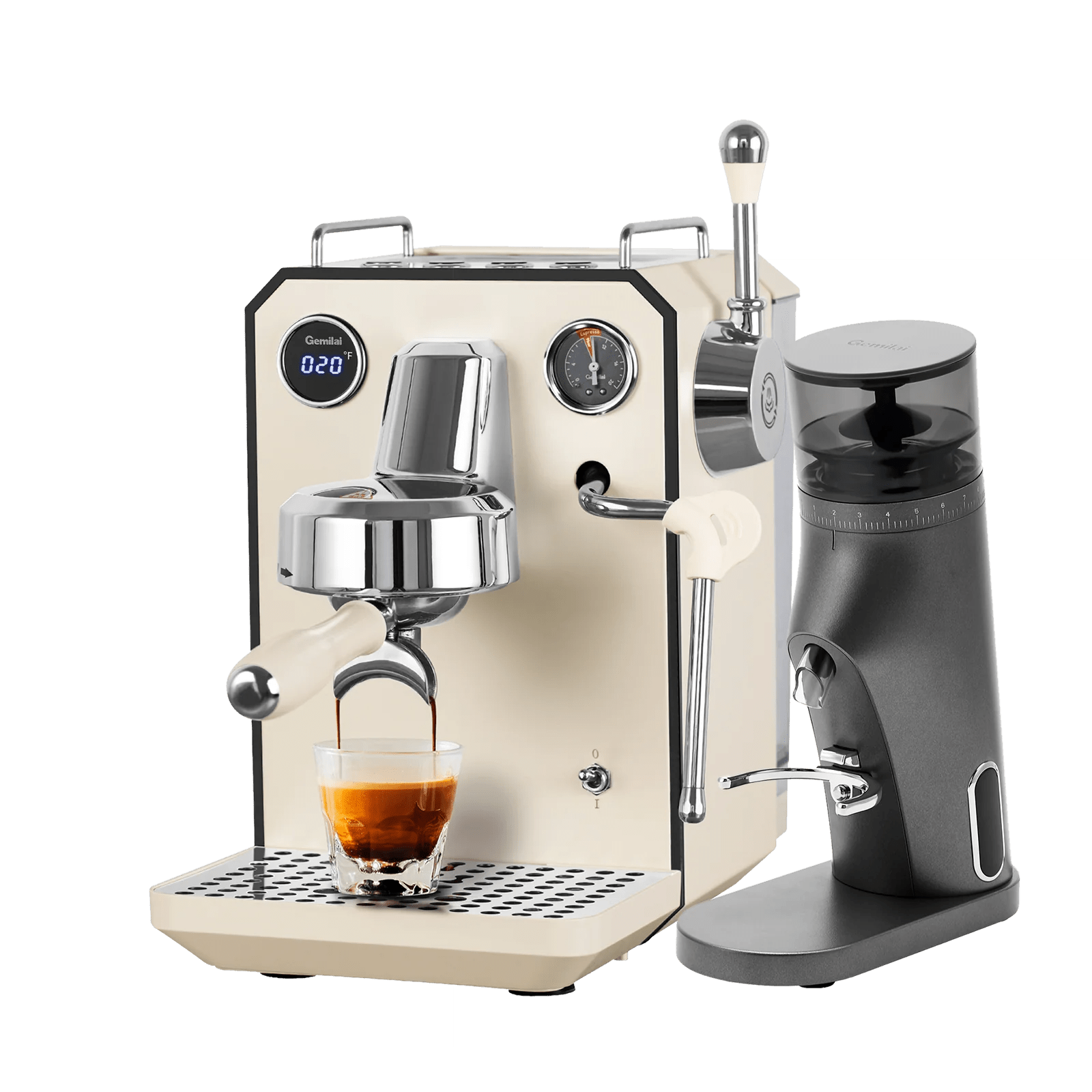 Owl G3006 Espresso Machine with G9010B Coffee Grinder - Gemilai