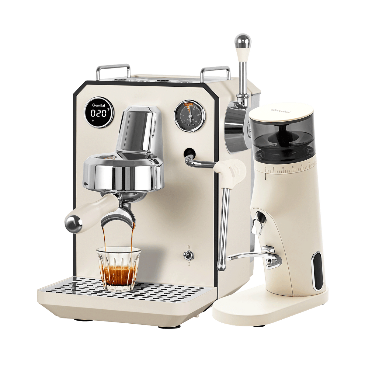 Gemilai Owl G3006 Semi-Automatic 15 Bar Espresso Machine for Home