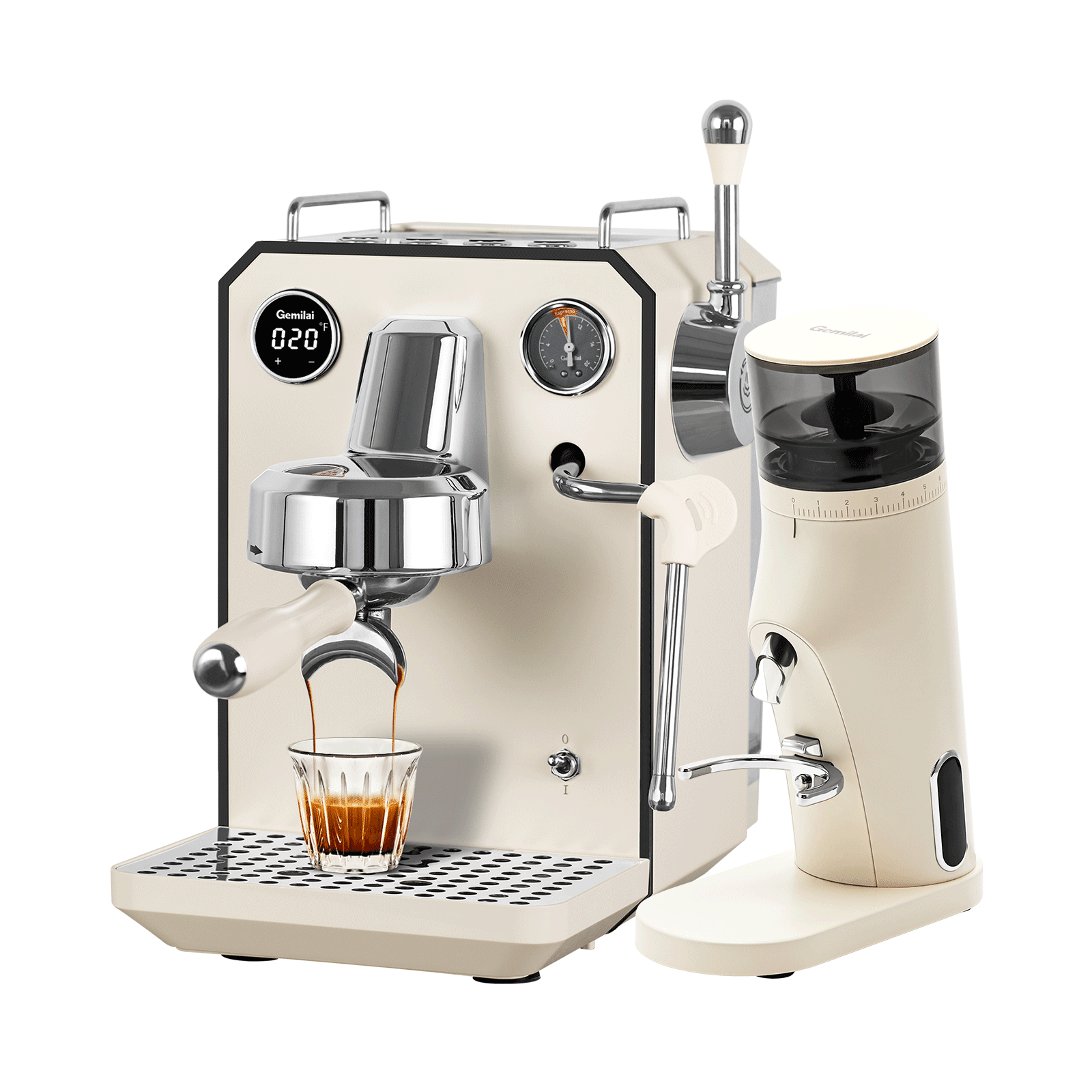 Gemilai Owl G3006 Semi-Automatic 15 Bar Espresso Machine for Home