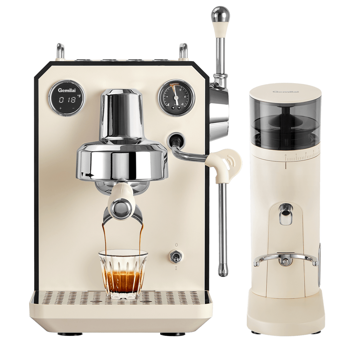 Owl G3006 Espresso Machine with Molight Coffee Grinder - Gemilai