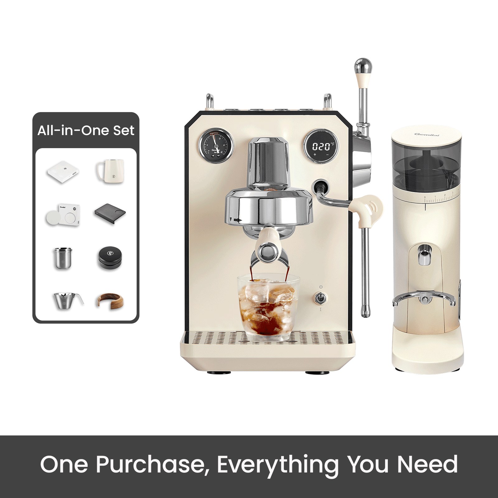 Owl G3006A All-in-One Coffee Setup (with Hot & Cold Dual Brew) - Gemilai