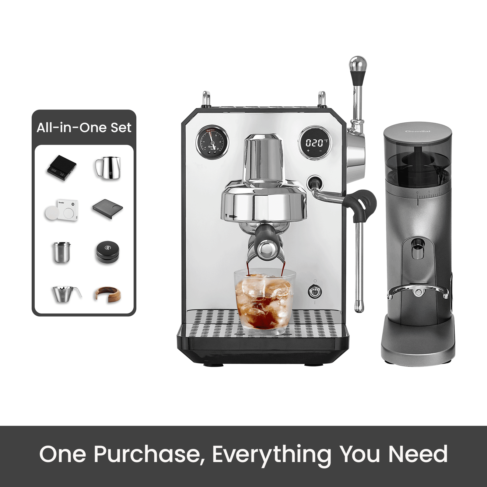 Owl G3006A All-in-One Coffee Setup (with Hot & Cold Dual Brew) - Gemilai